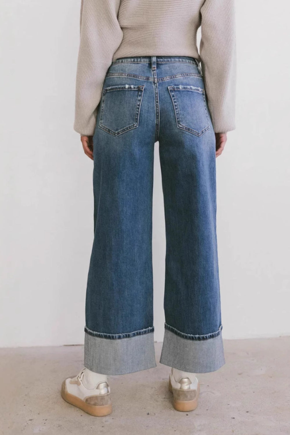 Straight Leg Jeans with Pockets - Pahabu - Women's Clothing & Shop