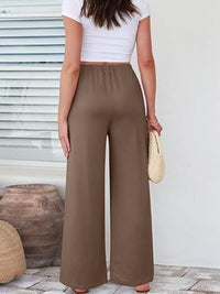 Elastic Waist Wide Leg Pants - Pahabu - Women's Clothing & Shop