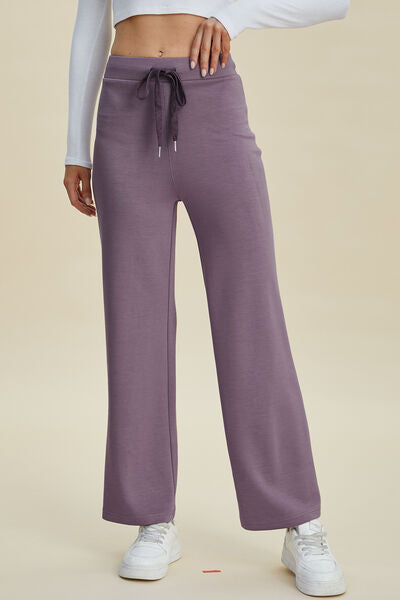 Basic Bae Full Size Air Scuba Drawstring Wide Leg Pants - Pahabu - Women's Clothing & Shop