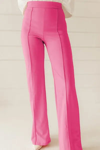High Waist Straight Leg Pants - Pahabu - Women's Clothing & Shop