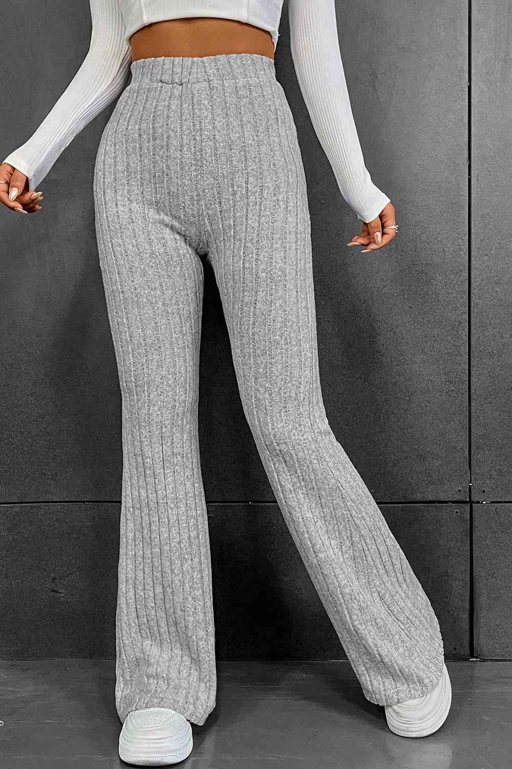 Ribbed Long Pants - Pahabu - Women's Clothing & Shop