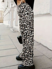 Full Size Animal Print Elastic Waist Pants - Pahabu - Women's Clothing & Shop