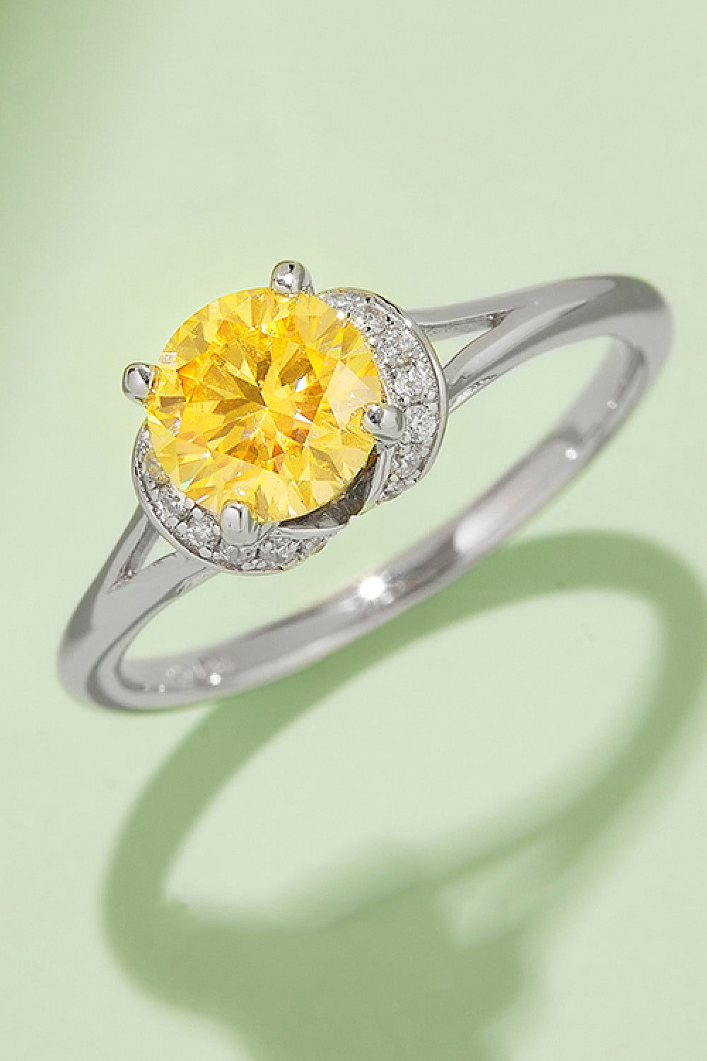 1 Carat Moissanite 4-Prong 925 Sterling Silver Ring - Pahabu - Women's Clothing & Shop