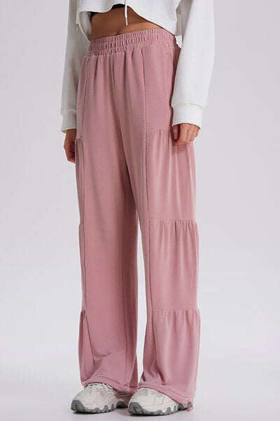 Basic Bae Drawstring Elastic Waist Ruched Joggers - Pahabu - Women's Clothing & Shop