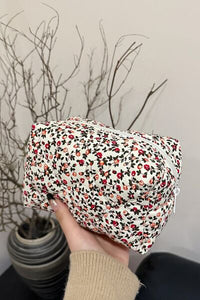 Floral Quilted Clutch with Plaid Lining - Pahabu - Women's Clothing & Shop