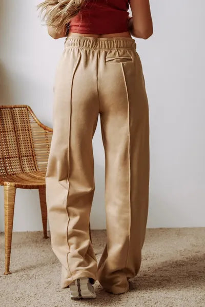 Drawstring Wide Leg Pants with Pockets - Pahabu - Women's Clothing & Shop