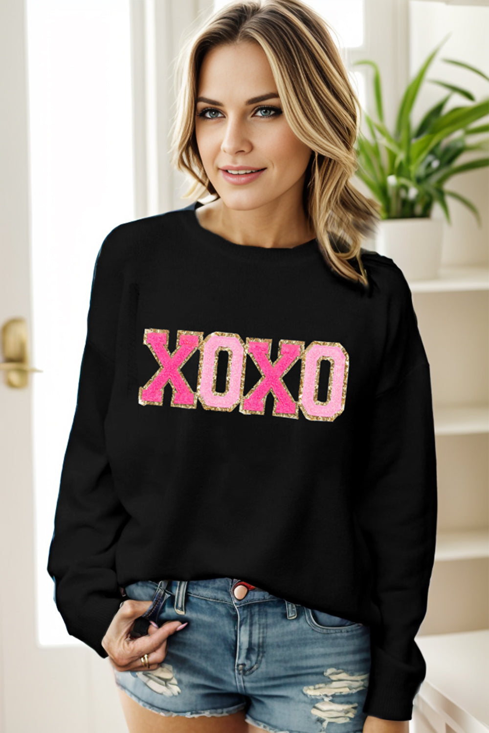 Round Neck Long Sleeve Sweater - Pahabu - Women's Clothing & Shop