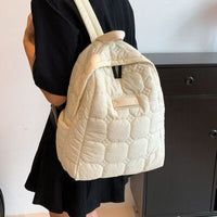 Quilted Polyester Backpack Bag - Pahabu - Women's Clothing & Shop