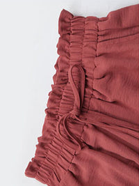 Perfee Frill Tied Wide Leg Pants - Pahabu - Women's Clothing & Shop