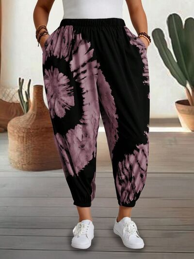 Tie-Dye Elastic Waist Pants - Pahabu - Women's Clothing & Shop