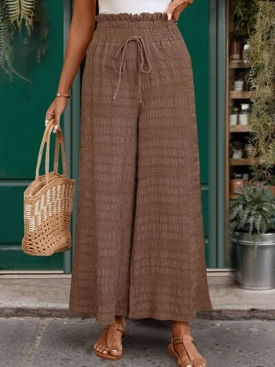 Perfee Tied Wide Leg Pants - Pahabu - Women's Clothing & Shop