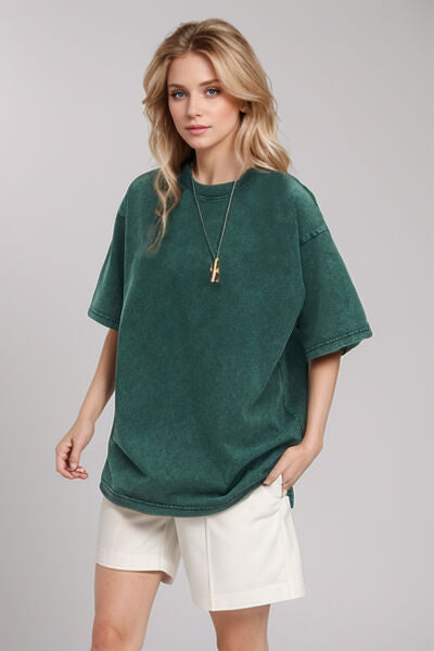 Basic Bae Round Neck Half Sleeve T-Shirt - Pahabu - Women's Clothing & Shop