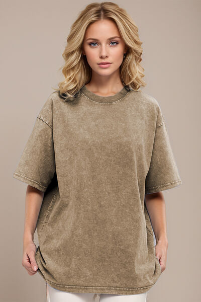 Basic Bae Round Neck Half Sleeve T-Shirt - Pahabu - Women's Clothing & Shop