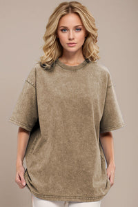 Basic Bae Round Neck Half Sleeve T-Shirt - Pahabu - Women's Clothing & Shop