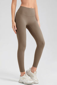 Wide Waistband Sport Leggings - Pahabu - Women's Clothing & Shop