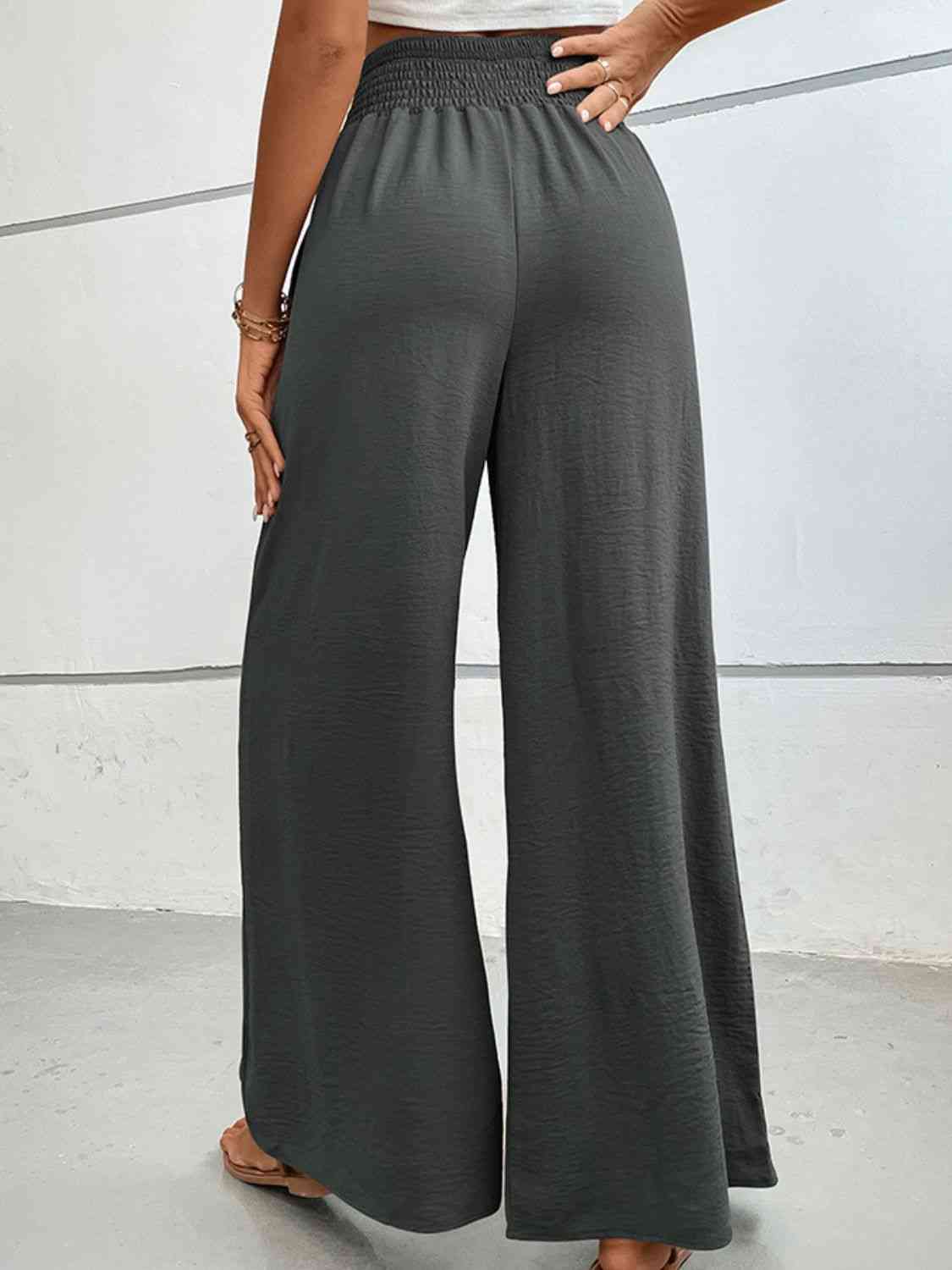 Perfee Wide Waistband Relax Fit Long Pants - Pahabu - Women's Clothing & Shop