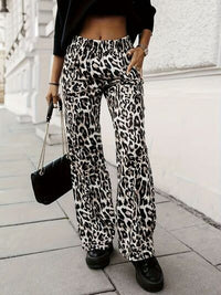 Full Size Animal Print Elastic Waist Pants - Pahabu - Women's Clothing & Shop