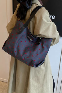 Polyester Bow Polka Dot Tote Bag - Pahabu - Women's Clothing & Shop