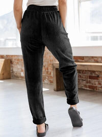 Drawstring Pants with Pockets - Pahabu - Women's Clothing & Shop