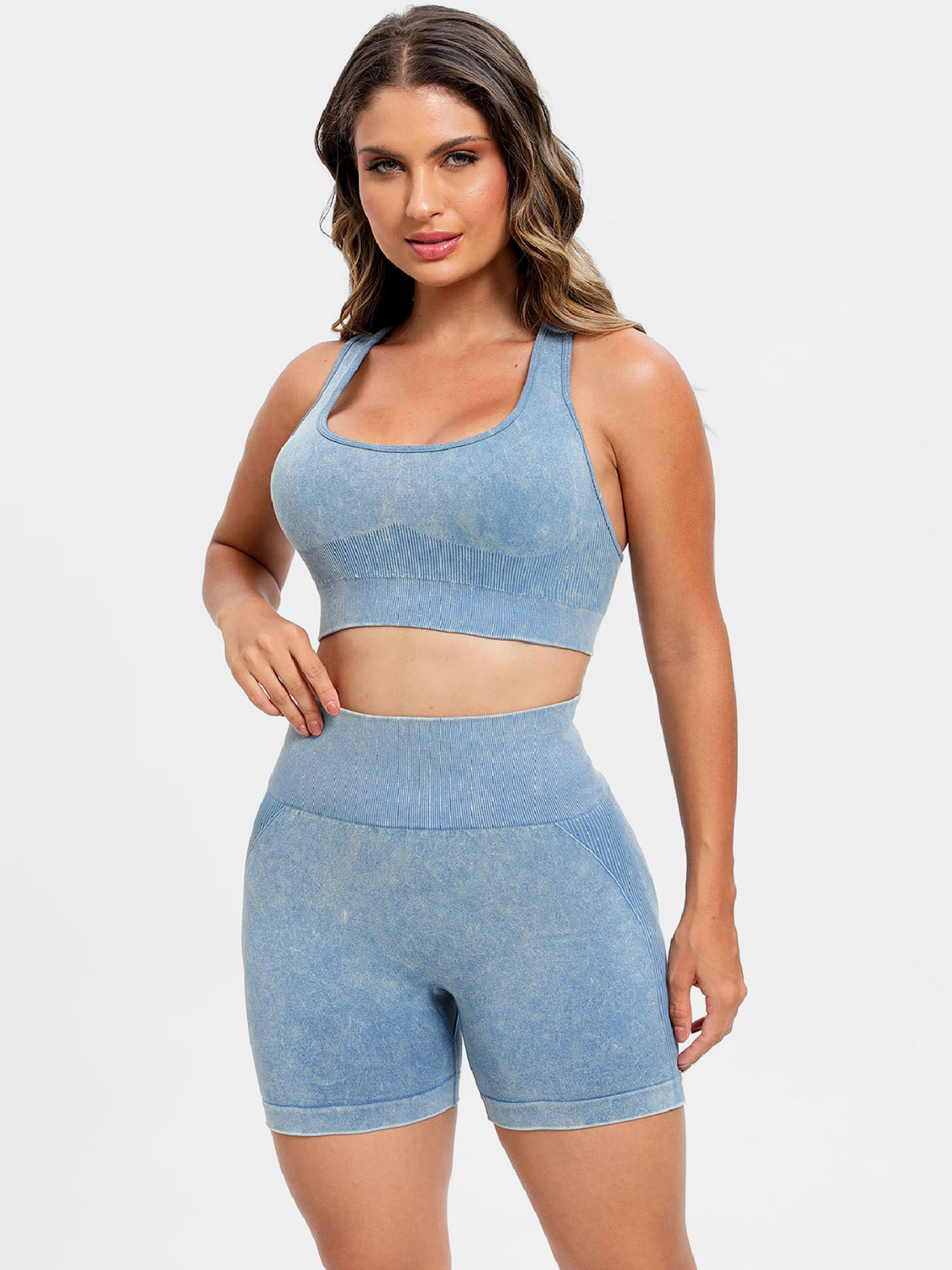Scoop Neck Wide Strap Top and Shorts Active Set - Pahabu - Women's Clothing & Shop