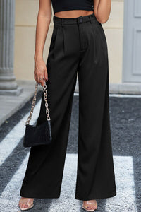 High Waist Wide Leg Pants - Pahabu - Women's Clothing & Shop