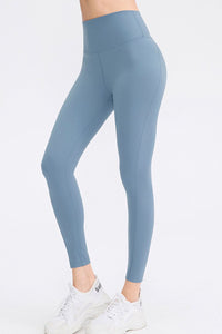 Slim Fit Wide Waistband Long Sports Pants - Pahabu - Women's Clothing & Shop