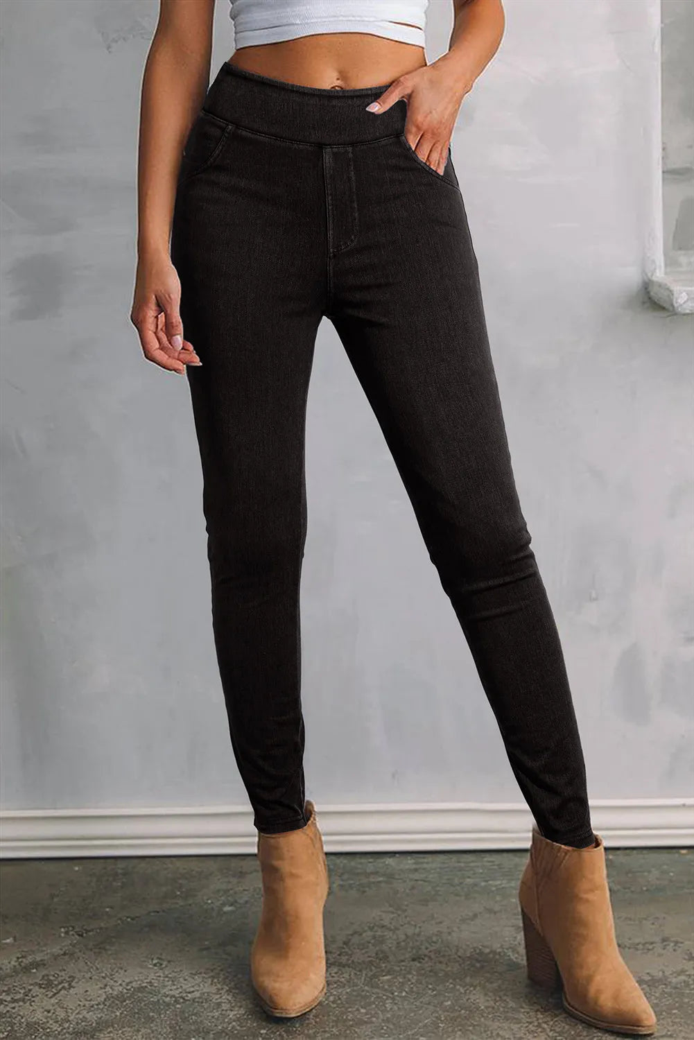 Skinny Jeans with Pockets - Pahabu - Women's Clothing & Shop
