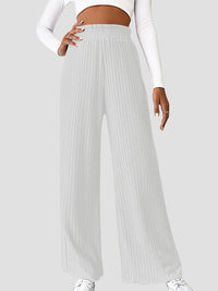 Ribbed High Waist Pants - Pahabu - Women's Clothing & Shop