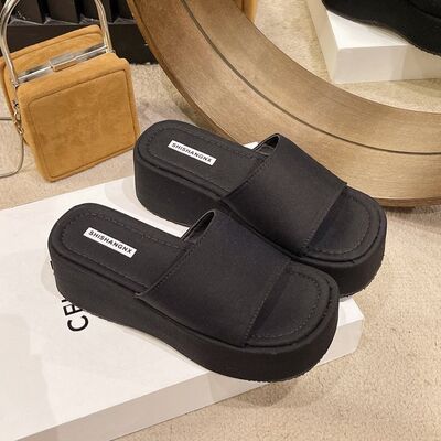 Open Front Platform Sandals - Pahabu - Women's Clothing & Shop