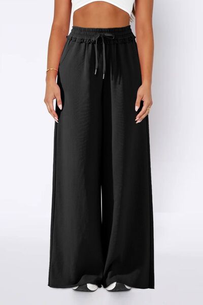 High Waist Wide Leg Pants - Pahabu - Women's Clothing & Shop