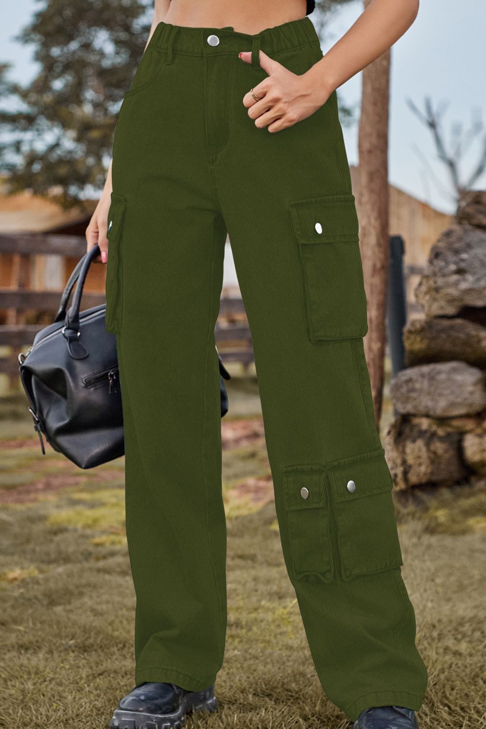 Loose Fit Long Jeans with Pockets - Pahabu - Women's Clothing & Shop