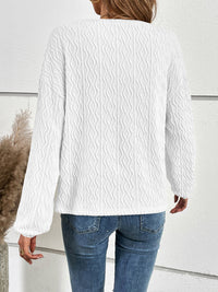 Ivy Lane Half Button Long Sleeve Top - Pahabu - Women's Clothing & Shop