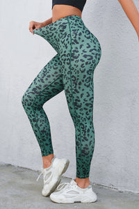 Leopard Print Wide Waistband Leggings - Pahabu - Women's Clothing & Shop