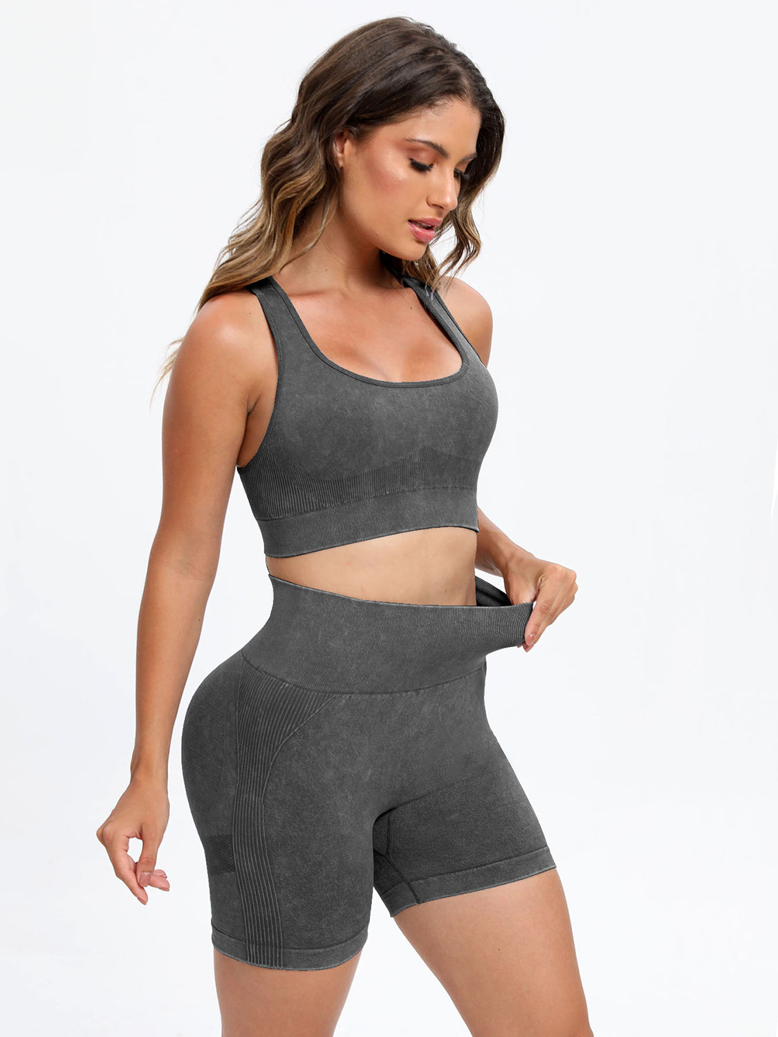 Scoop Neck Wide Strap Top and Shorts Active Set - Pahabu - Women's Clothing & Shop