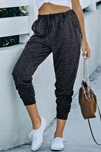 Leopard Print Joggers with Pockets - Pahabu - Women's Clothing & Shop