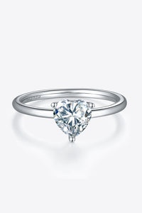 1 Carat Moissanite 925 Sterling Silver Solitaire Ring - Pahabu - Women's Clothing & Shop