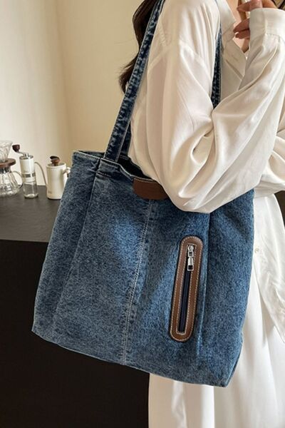 Medium Denim Tote Bag - Pahabu - Women's Clothing & Shop