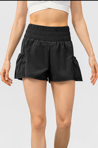 Elastic Waist Pocketed Active Shorts - Pahabu - Women's Clothing & Shop