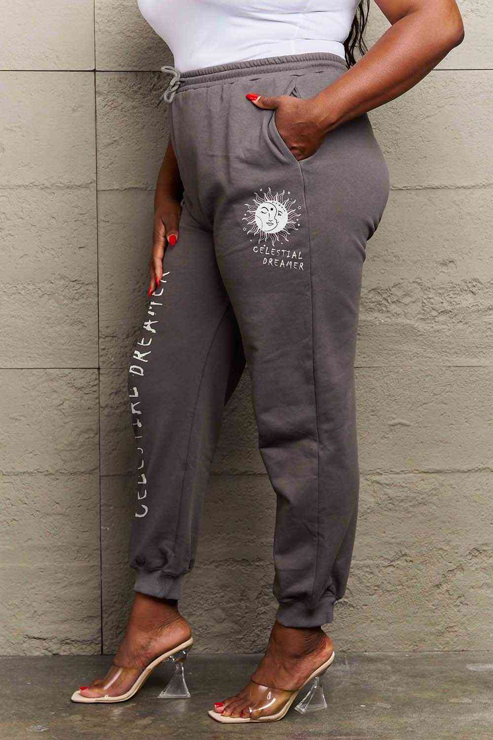 Simply Love Full Size CELESTIAL DREAMER Graphic Sweatpants - Pahabu - Women's Clothing & Shop