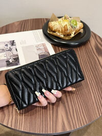 PU Leather Solid Color Wallet - Pahabu - Women's Clothing & Shop