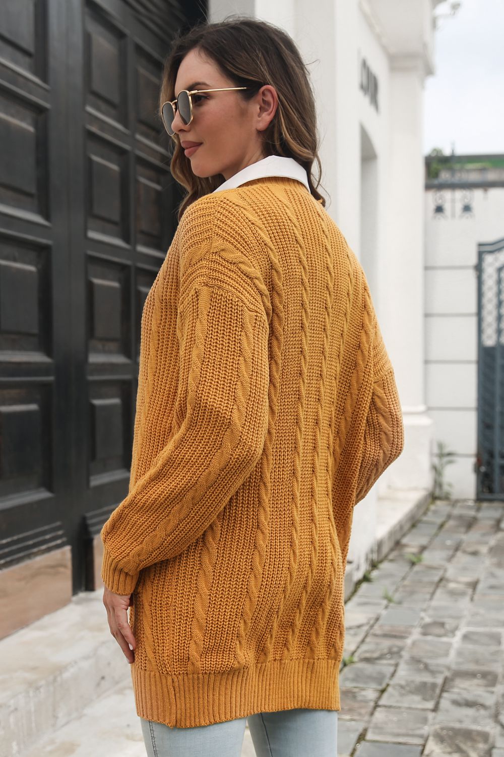 Open Front Longline Cardigan with Pockets - Pahabu - Women's Clothing & Shop