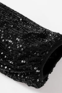 Sequin Zip Up Long Sleeve Jacket - Pahabu - Women's Clothing & Shop