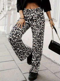 Full Size Animal Print Elastic Waist Pants - Pahabu - Women's Clothing & Shop