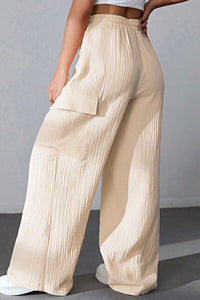 Drawstring Pocketed Wide Leg Pants - Pahabu - Women's Clothing & Shop