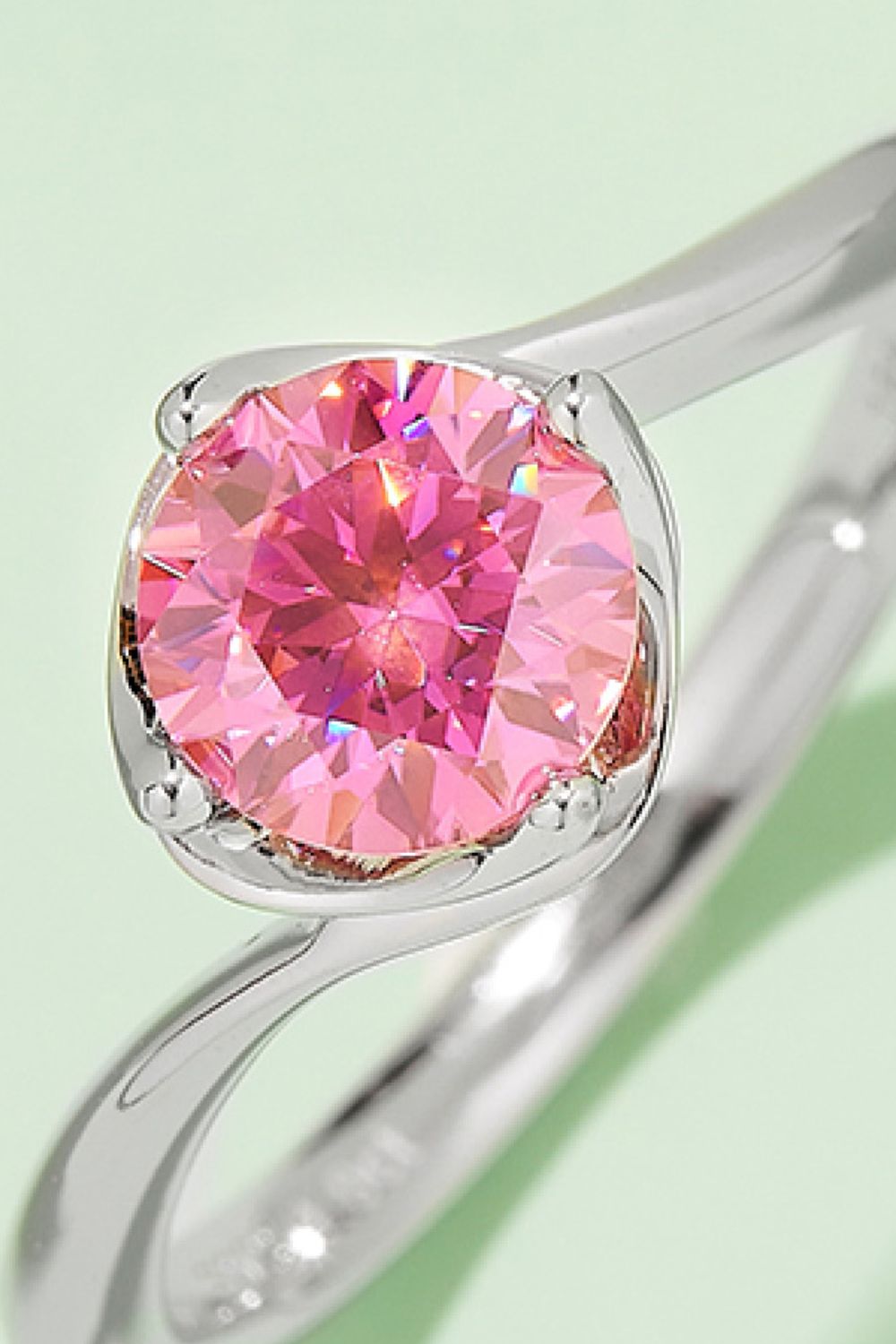 1 Carat Moissanite 925 Sterling Silver Solitaire Ring - Pahabu - Women's Clothing & Shop