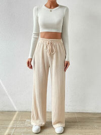 Honey Drawstring Wide Leg Pants - Pahabu - Women's Clothing & Shop