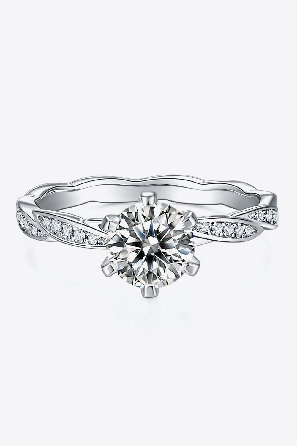 1 Carat Moissanite 925 Sterling Silver Ring - Pahabu - Women's Clothing & Shop