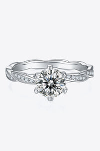 1 Carat Moissanite 925 Sterling Silver Ring - Pahabu - Women's Clothing & Shop