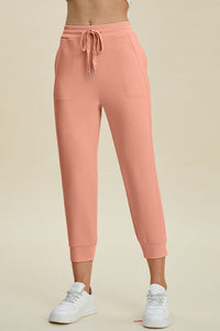 Basic Bae Full Size Air Scuba Drawstring High Waist Cropped Pants - Pahabu - Women's Clothing & Shop