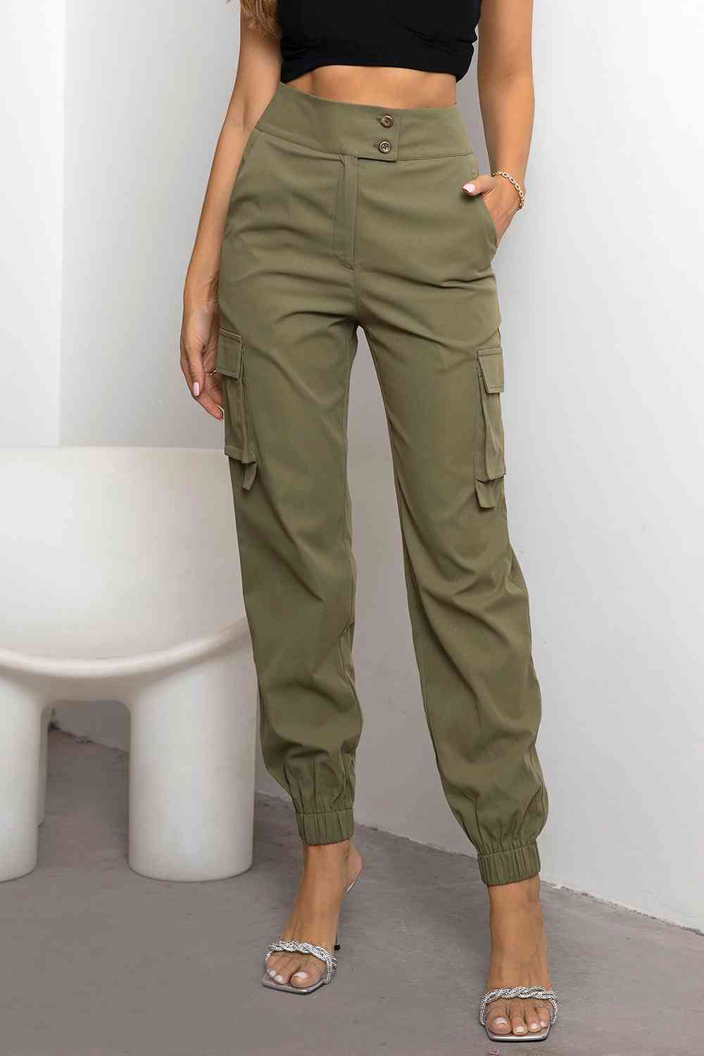 High Waist Cargo Pants - Pahabu - Women's Clothing & Shop